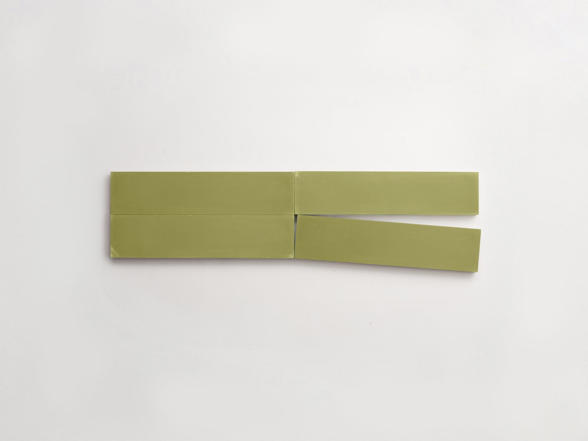 cement | solid | olive | cigar ~ 2"x8"x0.625"