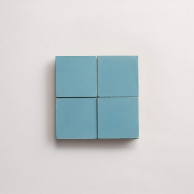 cement | solid | happy blue | square sample ~ 2"x2"x⅝" sample