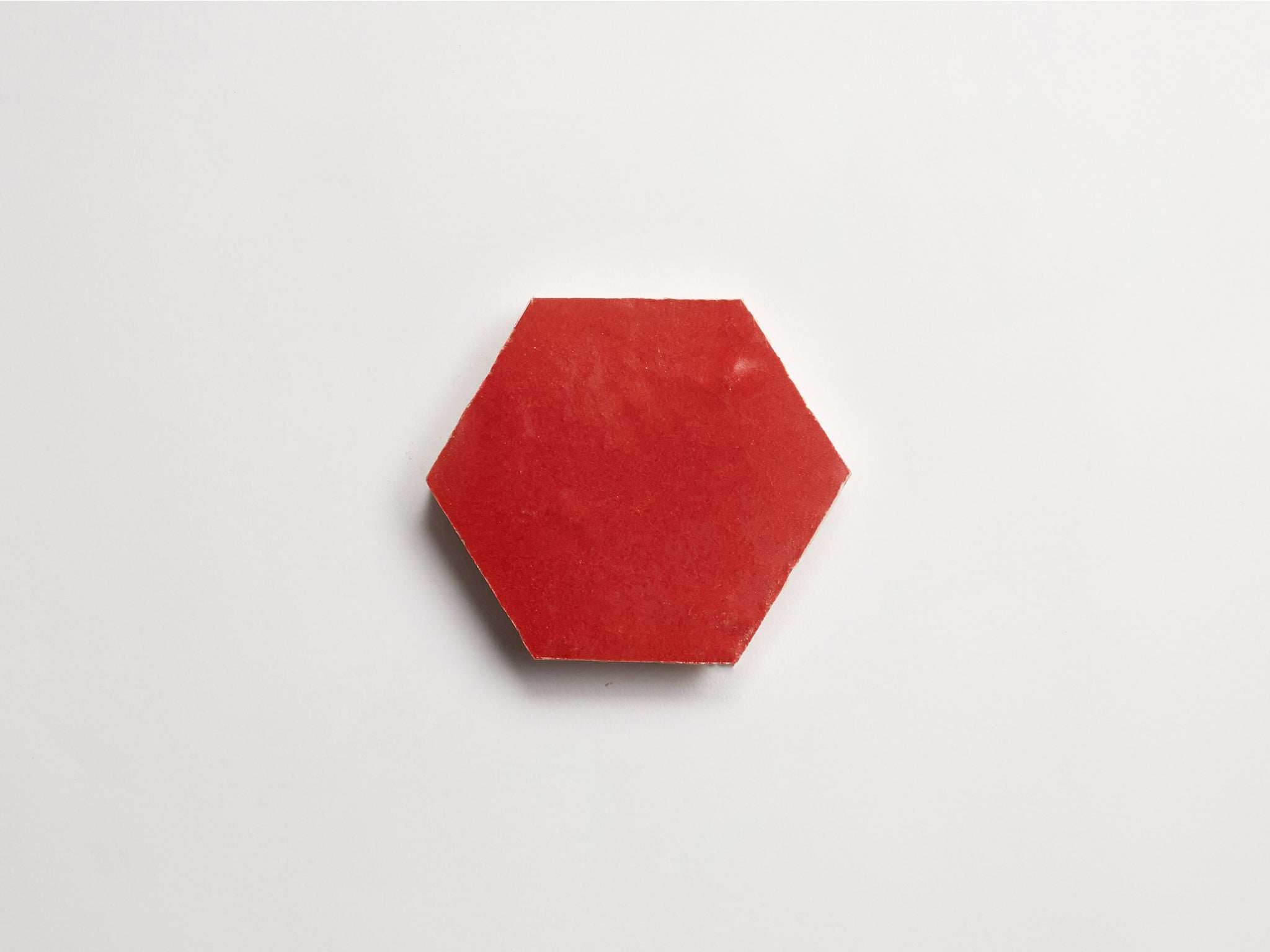 zellige | palace red | hex ~ 3.5"x4"x0.375"