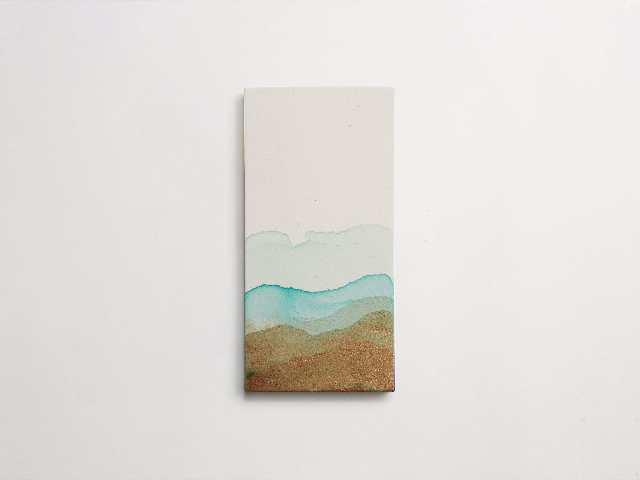 watermark | dip | gold verdigris | porcelain ~ 8"x4"x0.375"