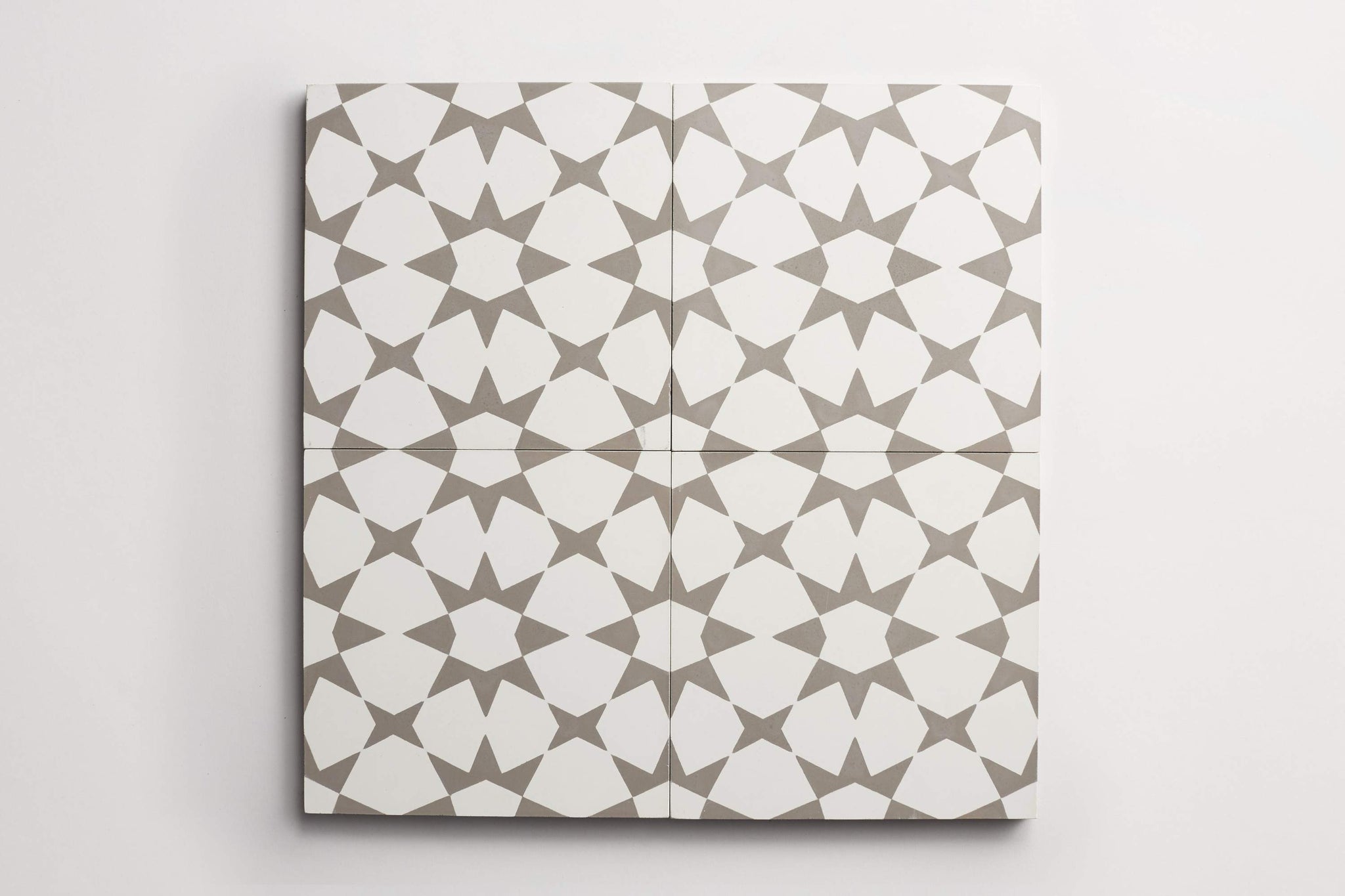 cement | moroccan 3 fez | metal + white ~ 8"x8"x0.625"