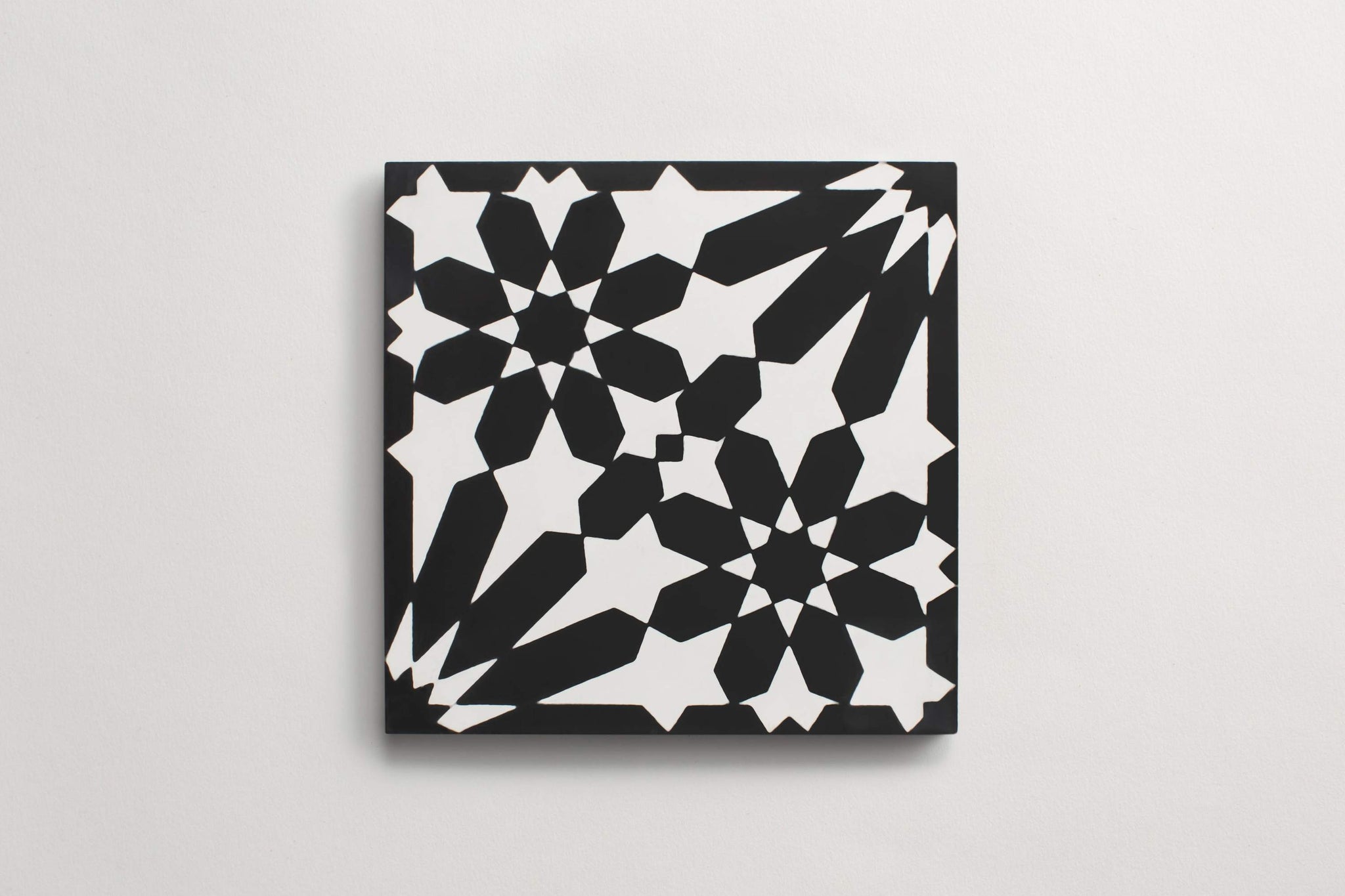 cement | moroccan one andalucia | black + white ~ 8"x8"x0.625"