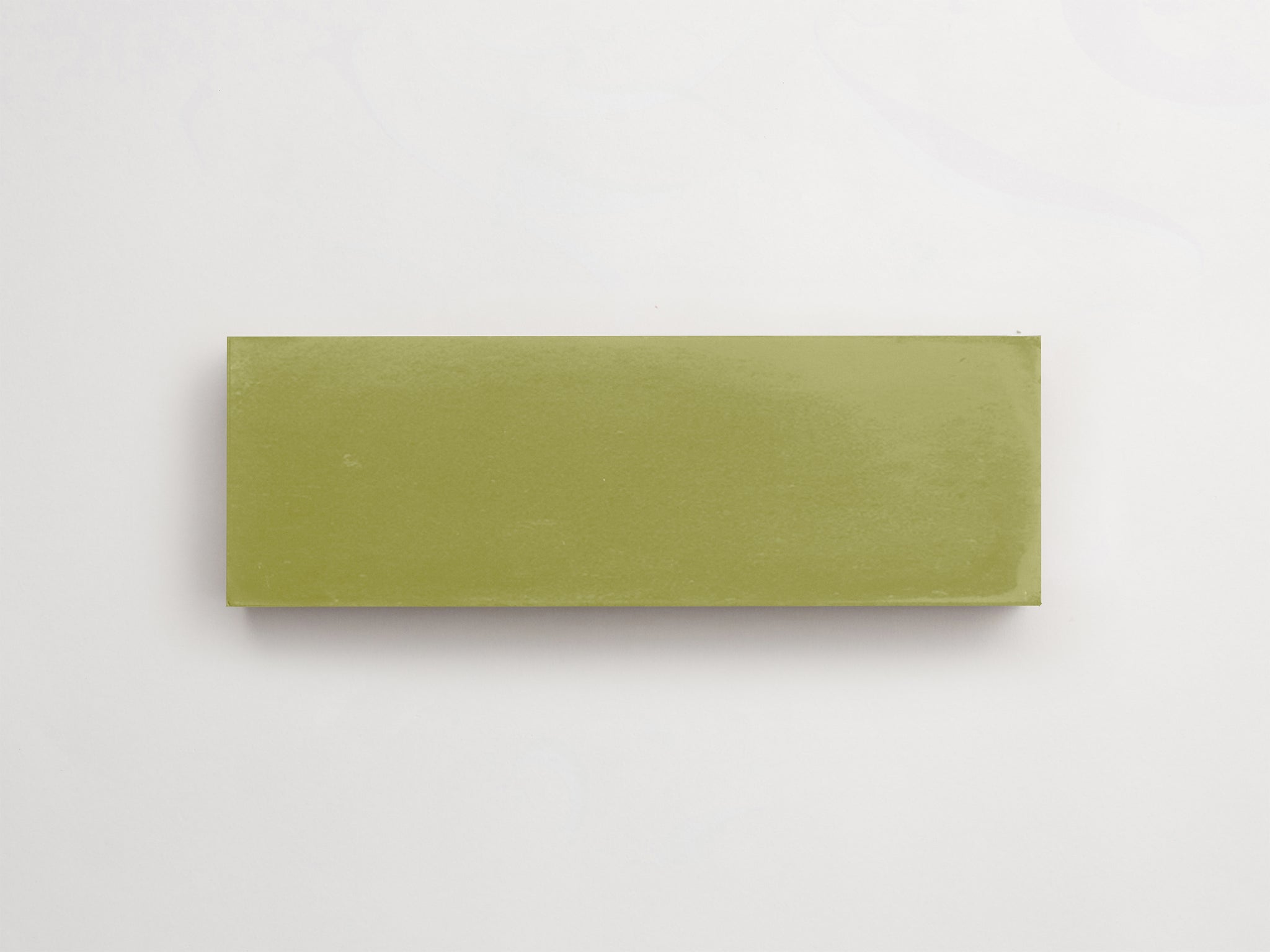 cement | solid | olive | baguette ~ 2"x6"x0.625"