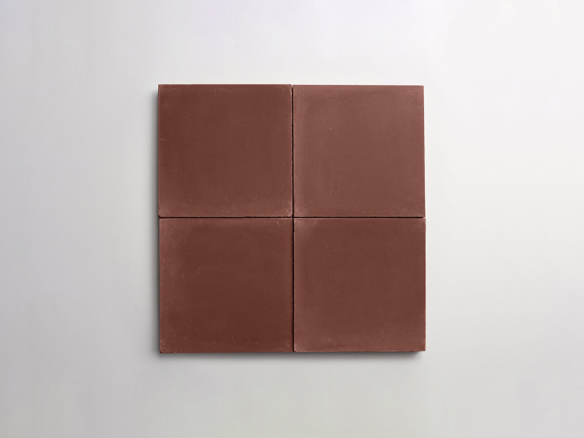 cement | solid | chestnut | petite ~ 4"x4"x0.625"