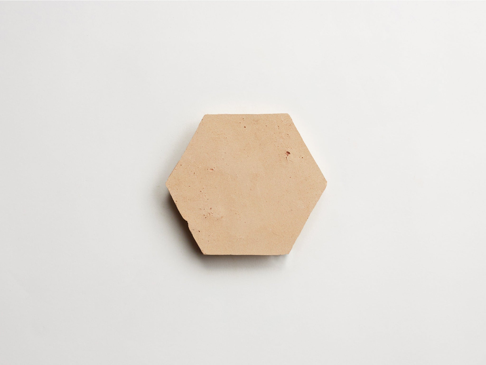 zellige | natural (unglazed) | hex ~ 3.5"x4"x0.375"