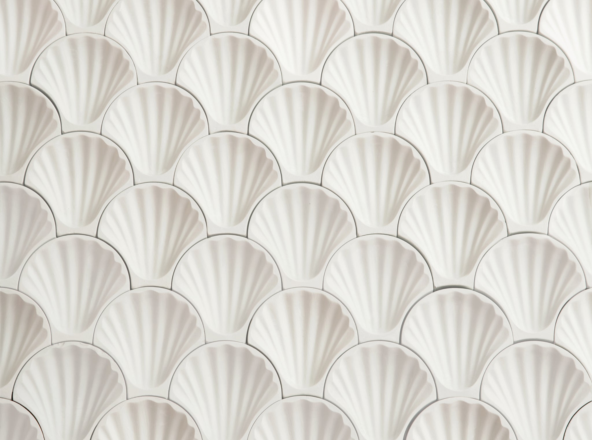 fornace brioni + cristina celestino | rocaille | white | shell ~ 4"x4"x0.625"