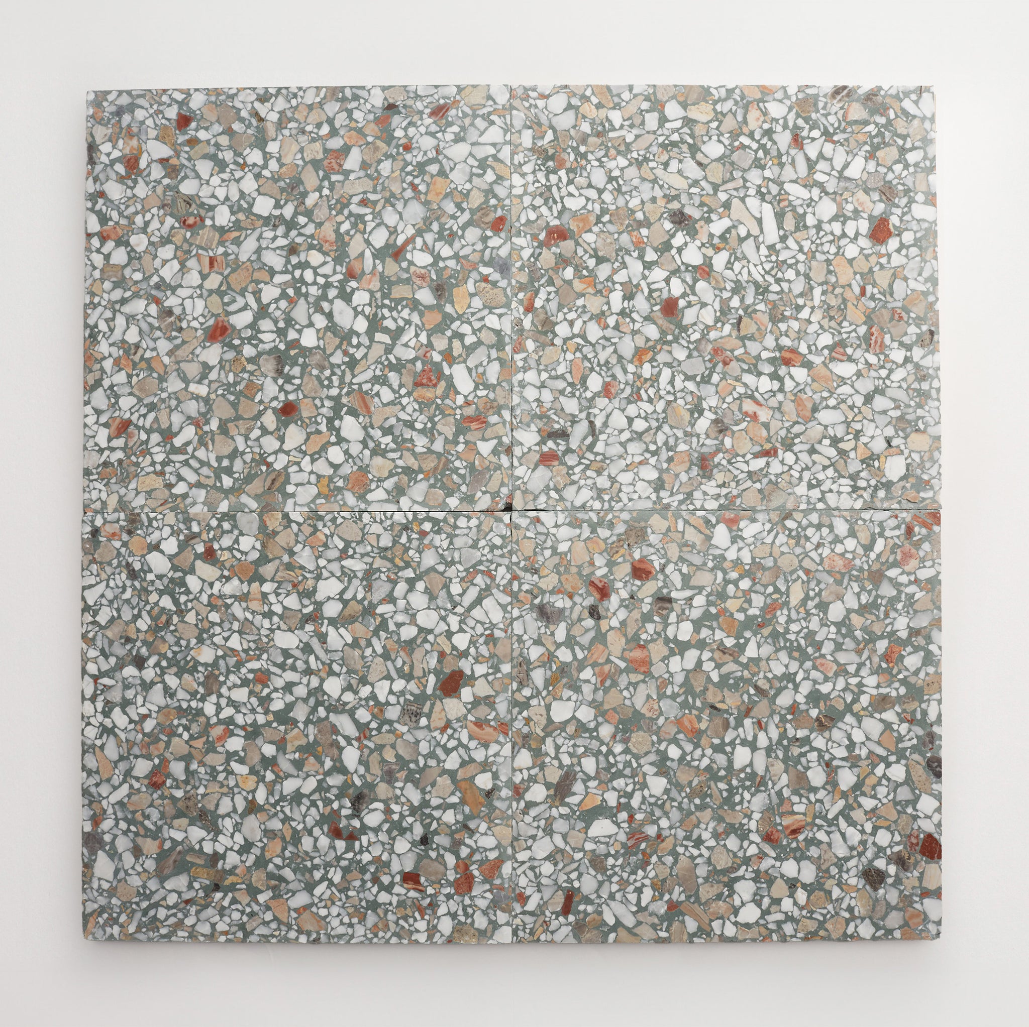 Dolce Vita Terrazzo | Torrone II | Grand Stout | Foglia | Honed ~ 12"x12"x0.625"