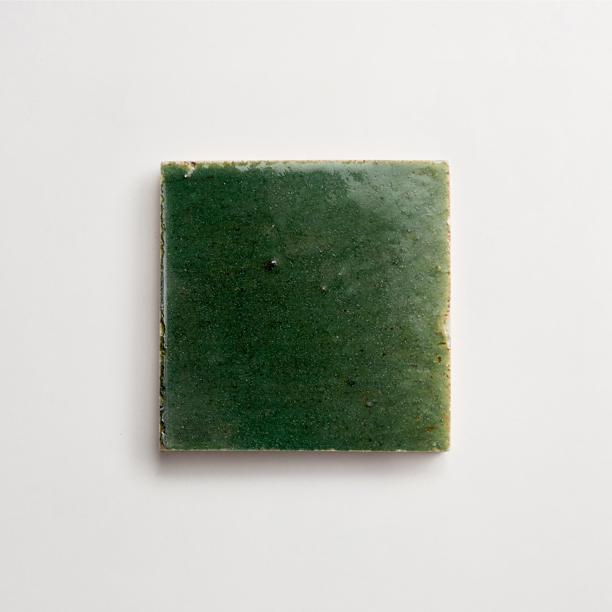 eastern earthenware | raw emerald | petite | june 2023 ~ 4"x4"x0.375"