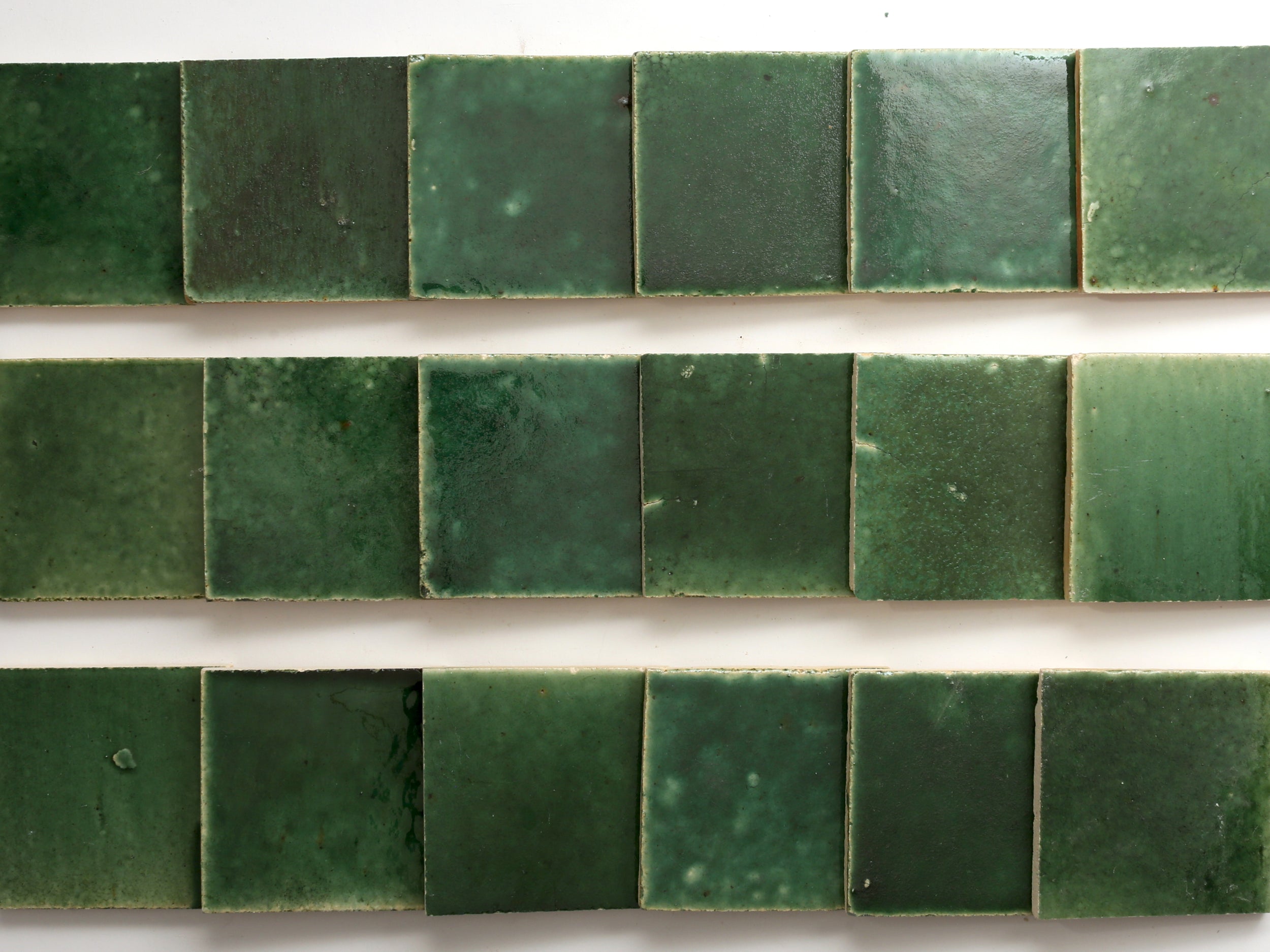 eastern earthenware | raw emerald | petite | june 2023 ~ 4"x4"x0.375"